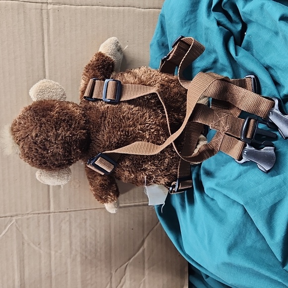 Aurora Cheeky Charlie Childs Harness/Backpack Plush Stuffed Animal Toy Preowned - Picture 2 of 4